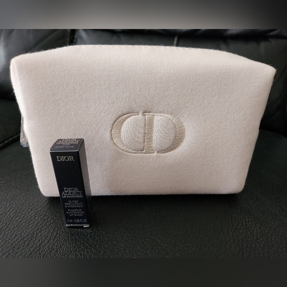 Dior Handbags - NEW Dior Beauty Cream Cosmetic pouch with free Lip  Maximizer